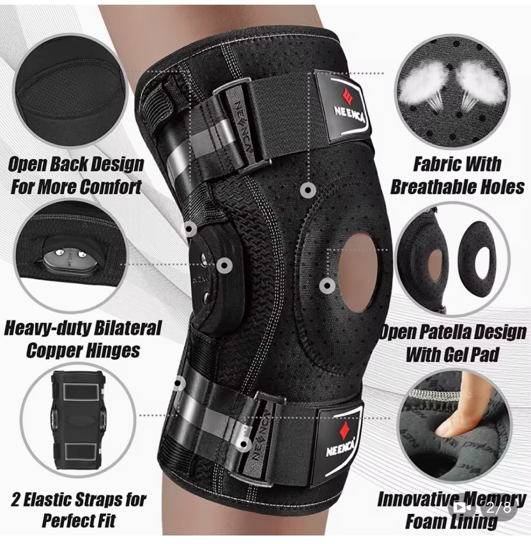 NEENCA (Medium size) Professional Hinged Knee Brace, Medical Knee