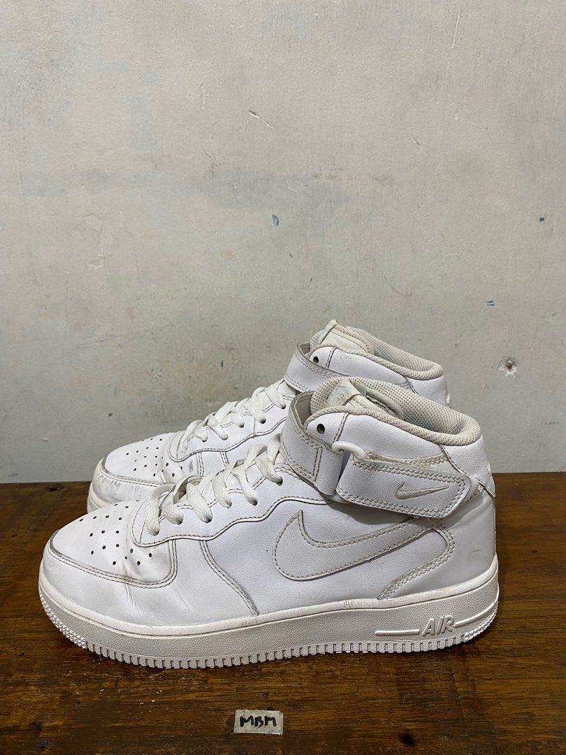 Nike af1 white high deals