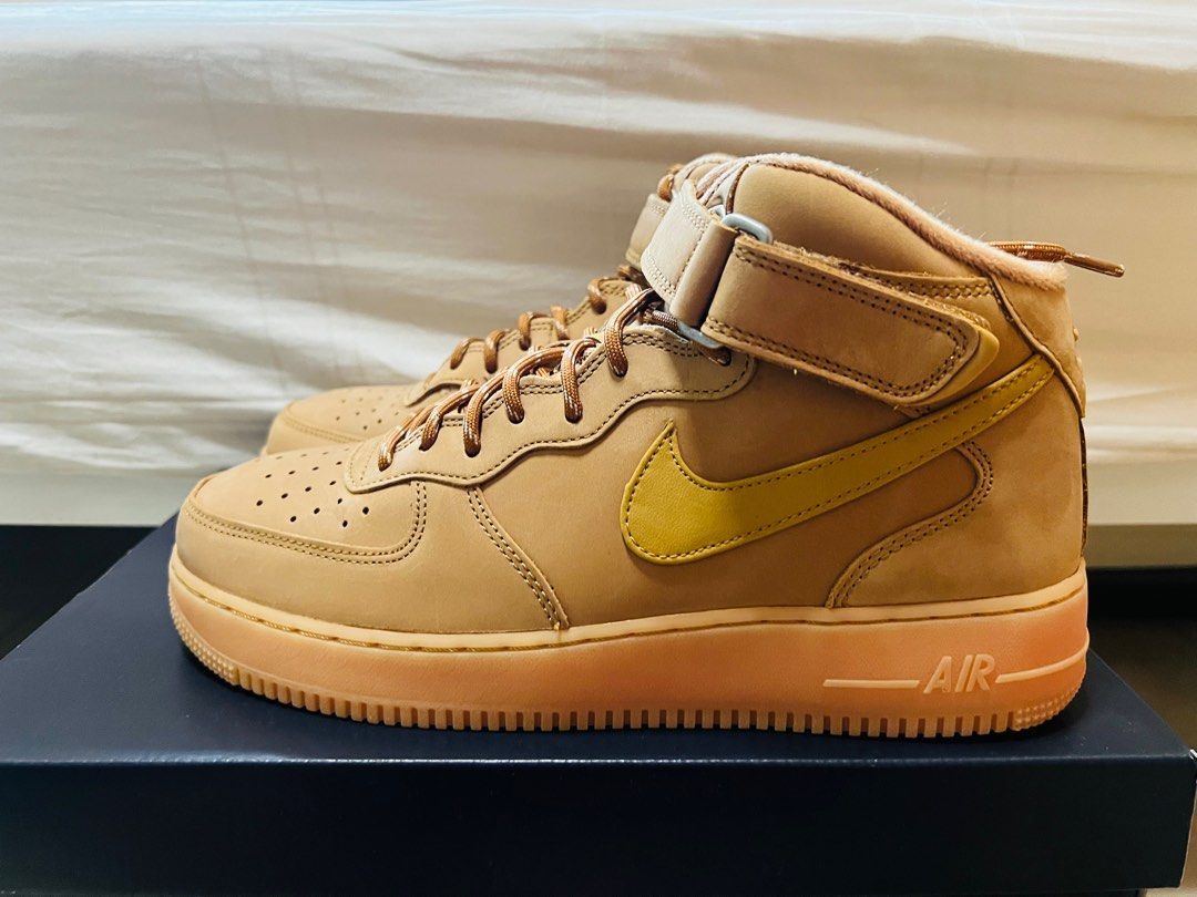 Nike air force discount 1 mid flax
