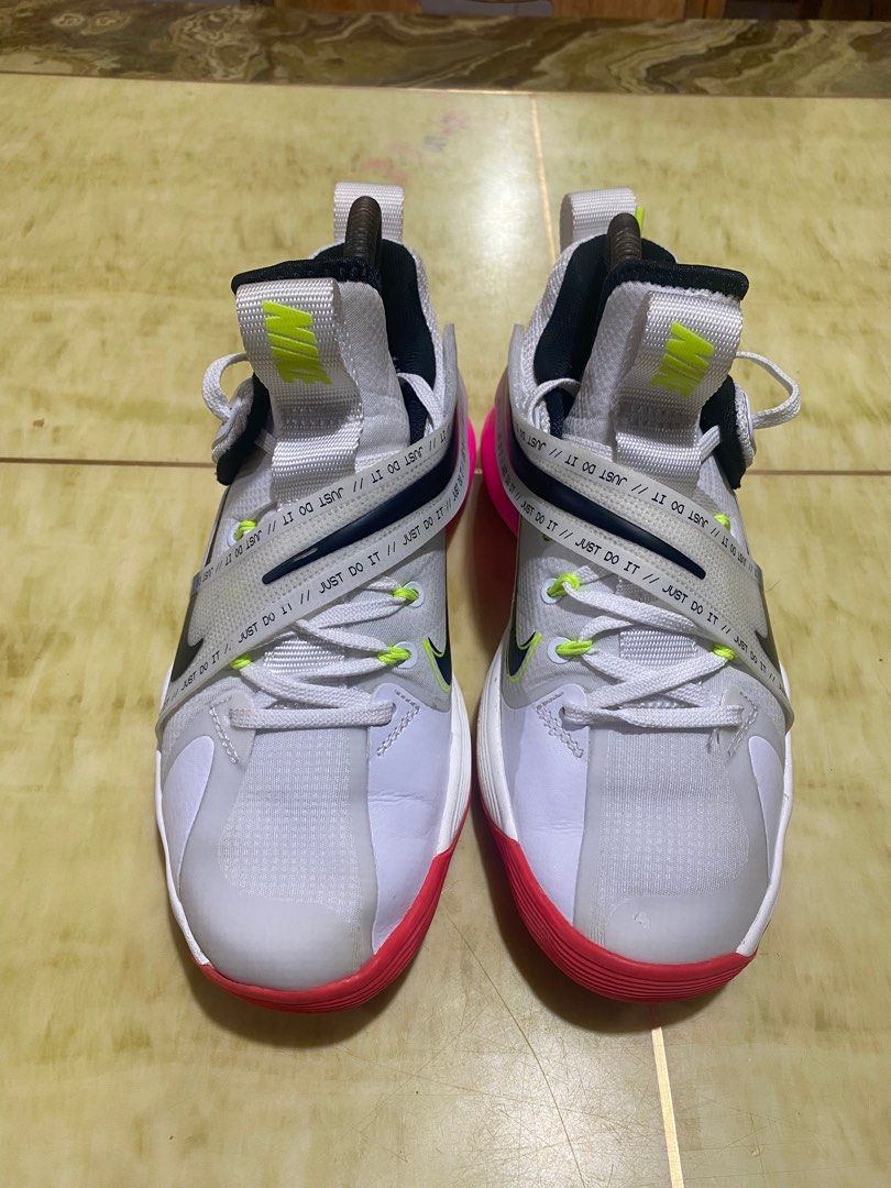 Nike white pink sales orange