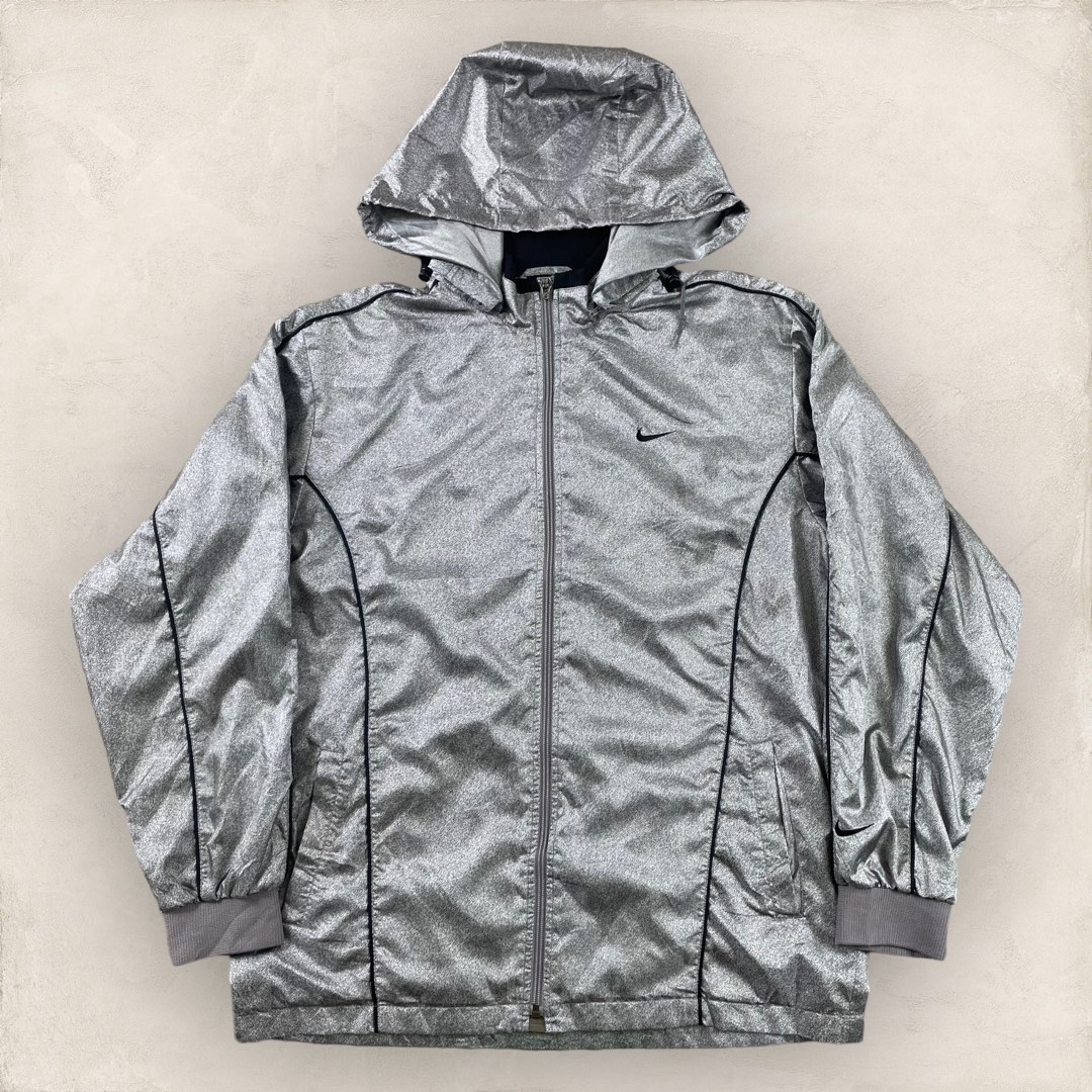 Silver cheap windbreaker nike