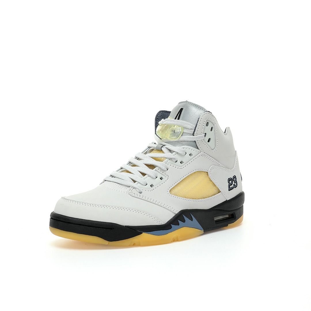 Nike air jordan 5 retro white top