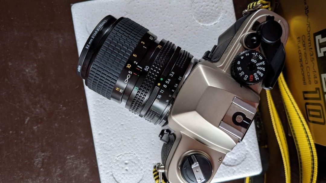 NIKON FM10 SLR CAMERA (Category: Cameras) located in Marikina City. Submitted by cambas (Listing ID 1266199190, Image 2). Description: NIKON FM10 SLR CAMERA (body, lense, case +filter) -35-70mm f/3.5 -f/4.8 -with Cokin (France) 52mm Star Filter -with original leather case & strap -Made in Japan -good as brand new -SBM Speedligh5 flash available (sold separately) -RFS-decluttering.
