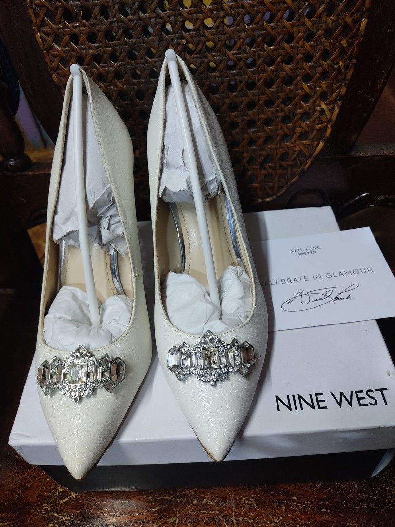 NINE WEST Women s Tru Love Pump wedding shoes high heels white heels Women s Fashion Footwear Heels on Carousell