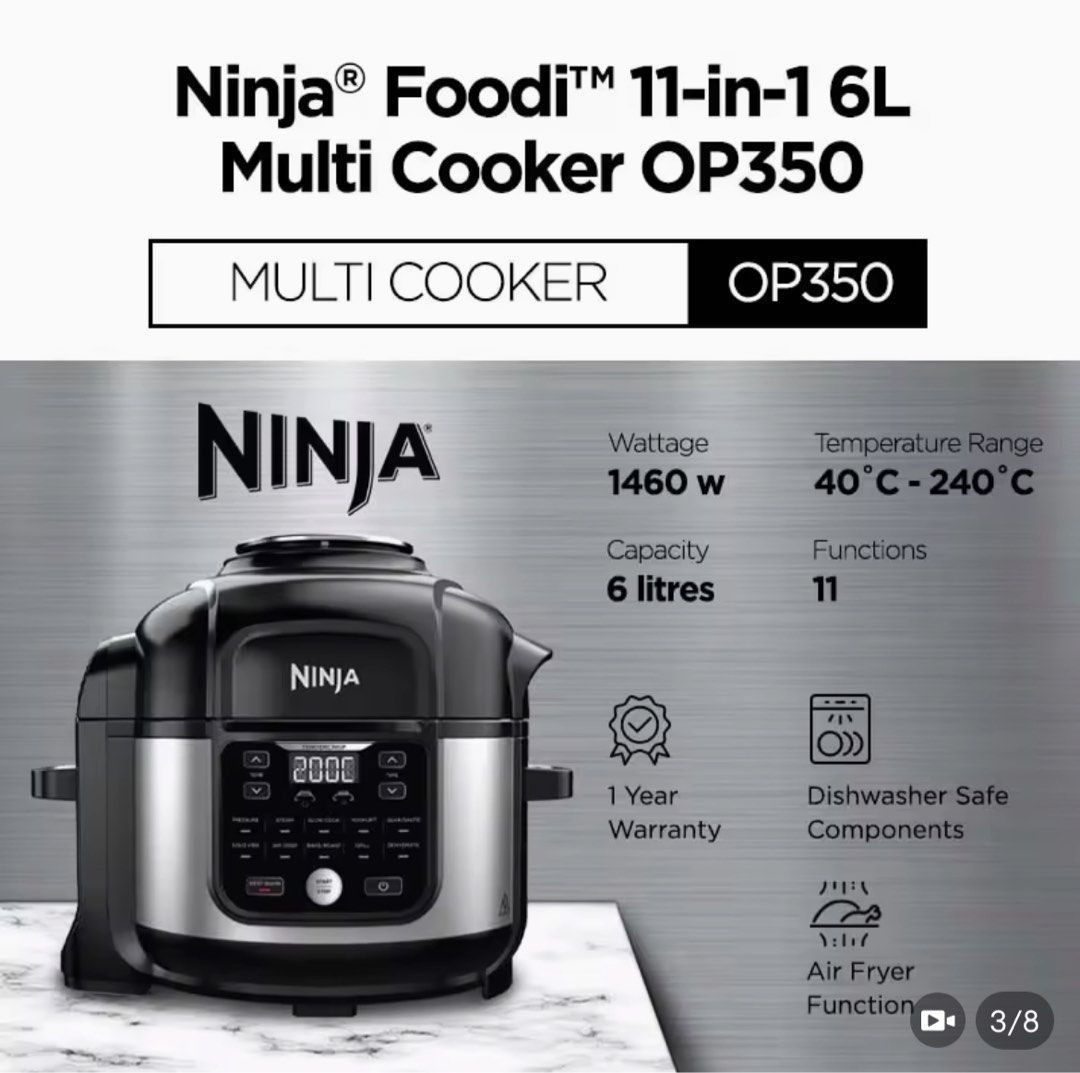 Ninja Foodi 11-In-1 Multi Cooker OP350