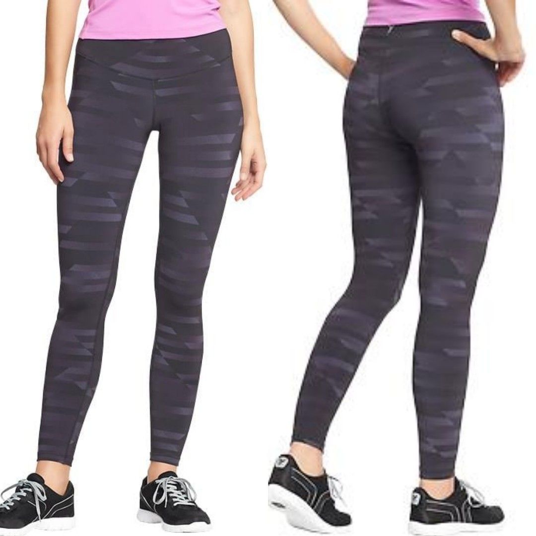 Old Navy Active PowerPress Leggings active, sports, running, gym, workout,  zumba, yoga pants tights, Women's Fashion, Activewear on Carousell