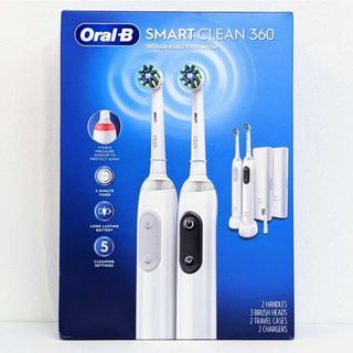 Oral-B Smart Clean 360 充電 電動牙刷 2入組 共3刷頭 旅行收納盒，搬家急售
