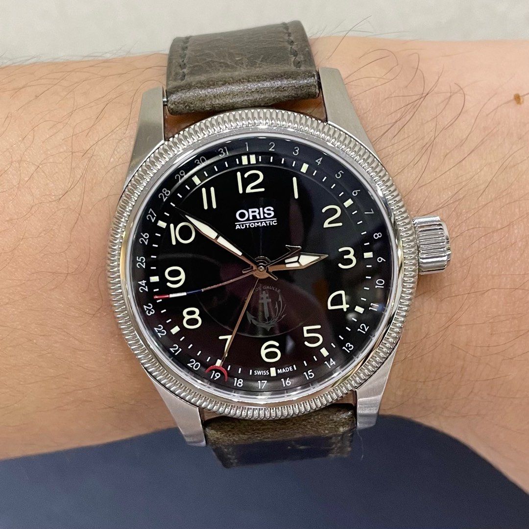 Oris 40mm Big Crown PA Charles De Gaulle Limited Edition, Luxury ...