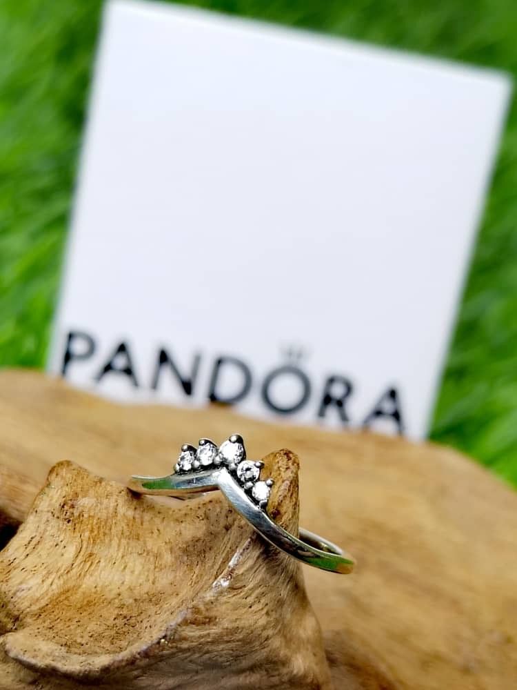 Pandora Tiara wishbone sterling silver ring