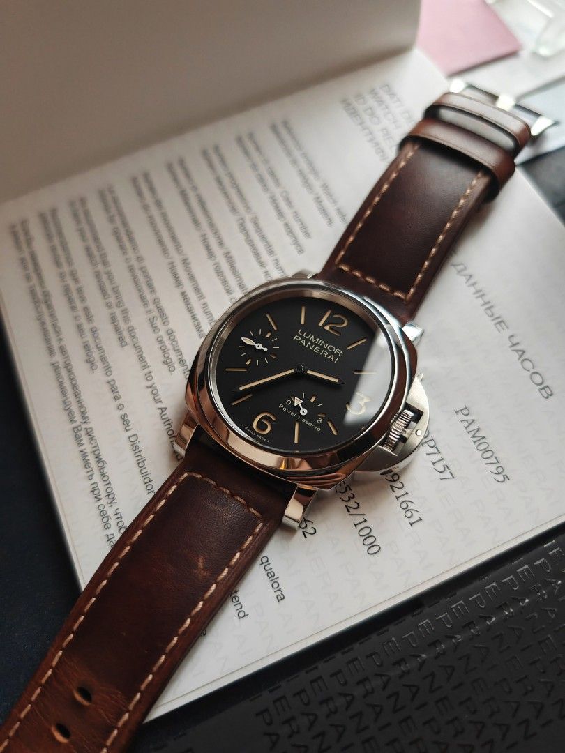 Panerai luminor pam795 8 days power reserve rare 44mm model 8