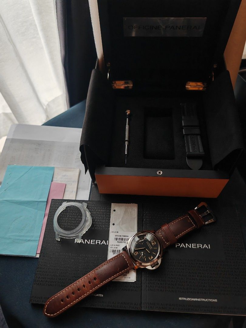 Panerai luminor pam795 8 days power reserve rare 44mm model 8