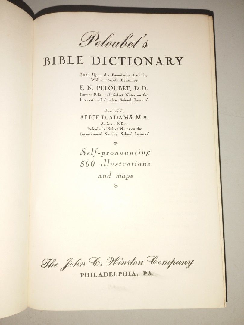 Peloubet's Bible Dictionary (Category: Religion Books) located in Manila. Submitted by biblia (Listing ID 1266116163, Image 3). Description: .