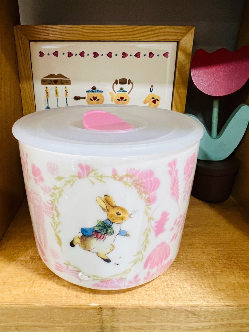 Peter Rabbit porcelain container with lid, Furniture & Home Living ...