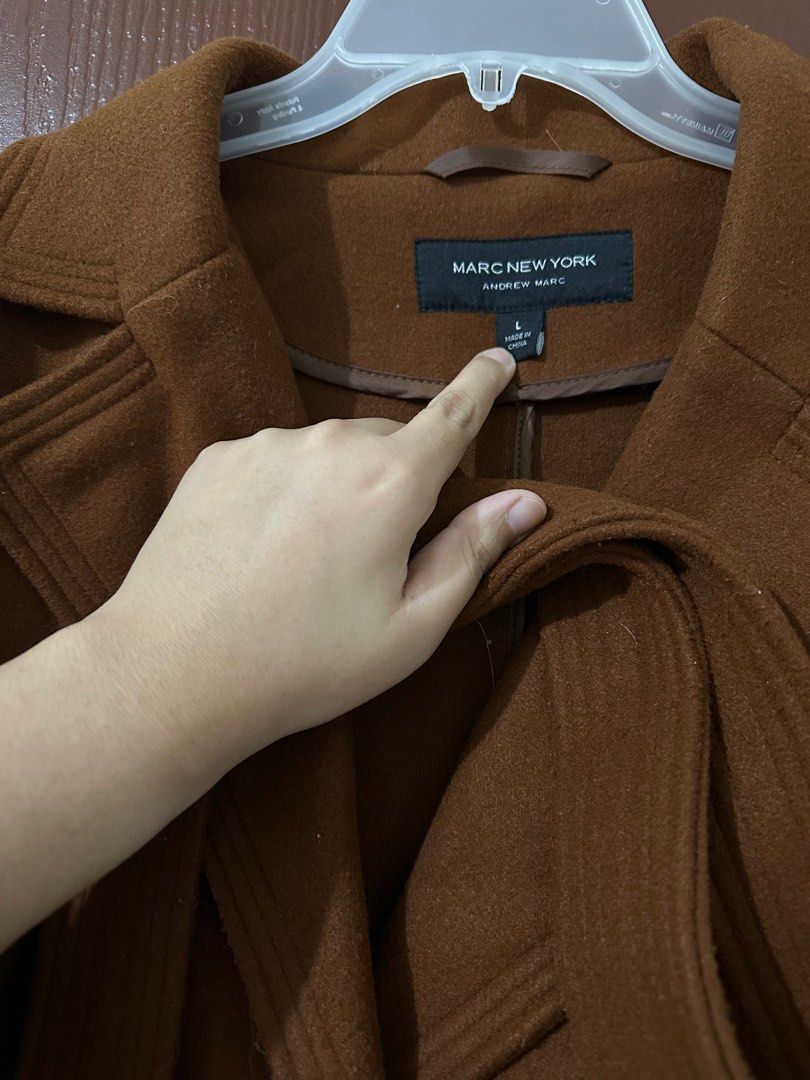 PLUS SIZE WINTER COAT in Dark Brown Marc New York Japan Korea Snow Jacket