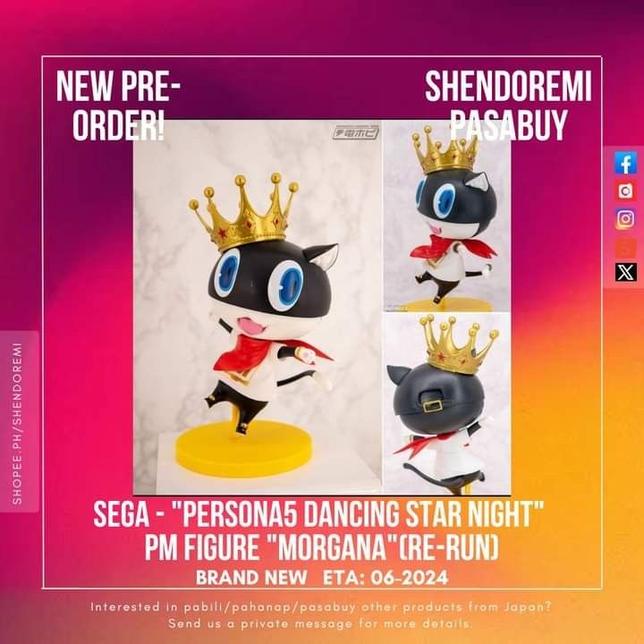 [PRE-ORDER] Sega PERSONA5 DANCING STAR NIGHT PM Figure Morgana (re-run ...
