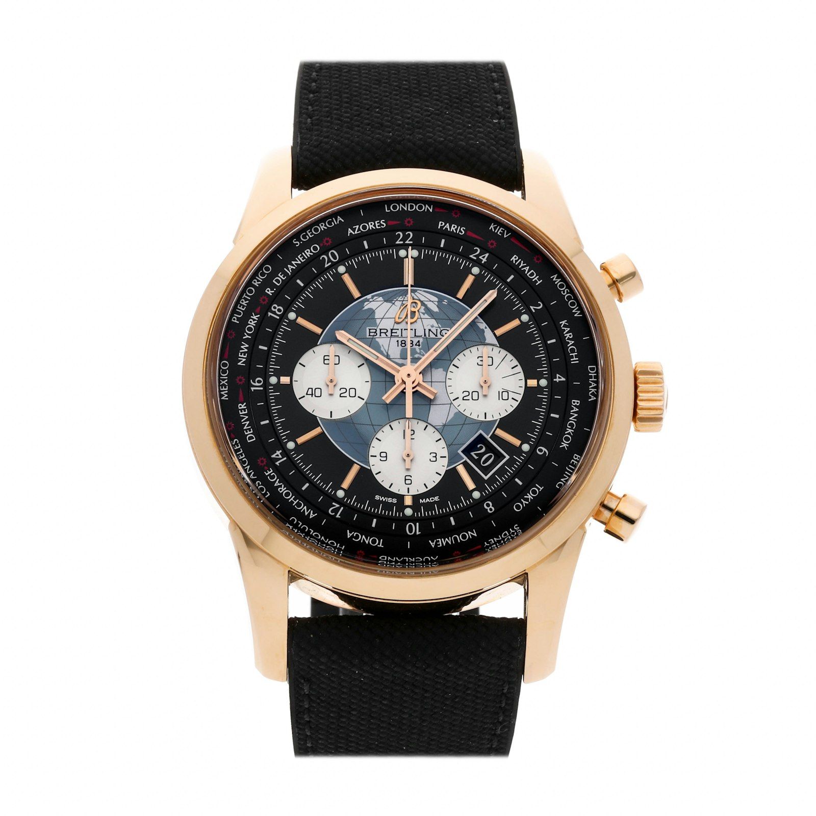Pre Owned Breitling Transocean Chronograph Unitime RB0510U4B