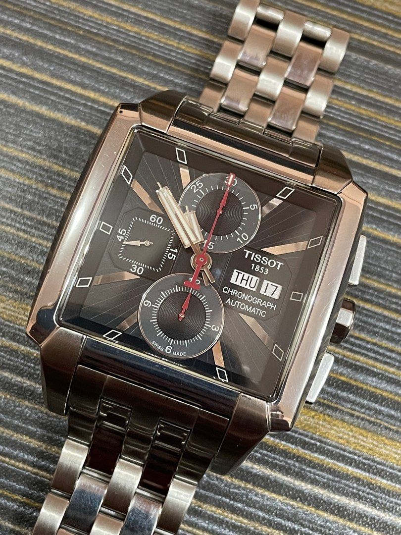 Rare Tissot Tank Quadrato Chrono