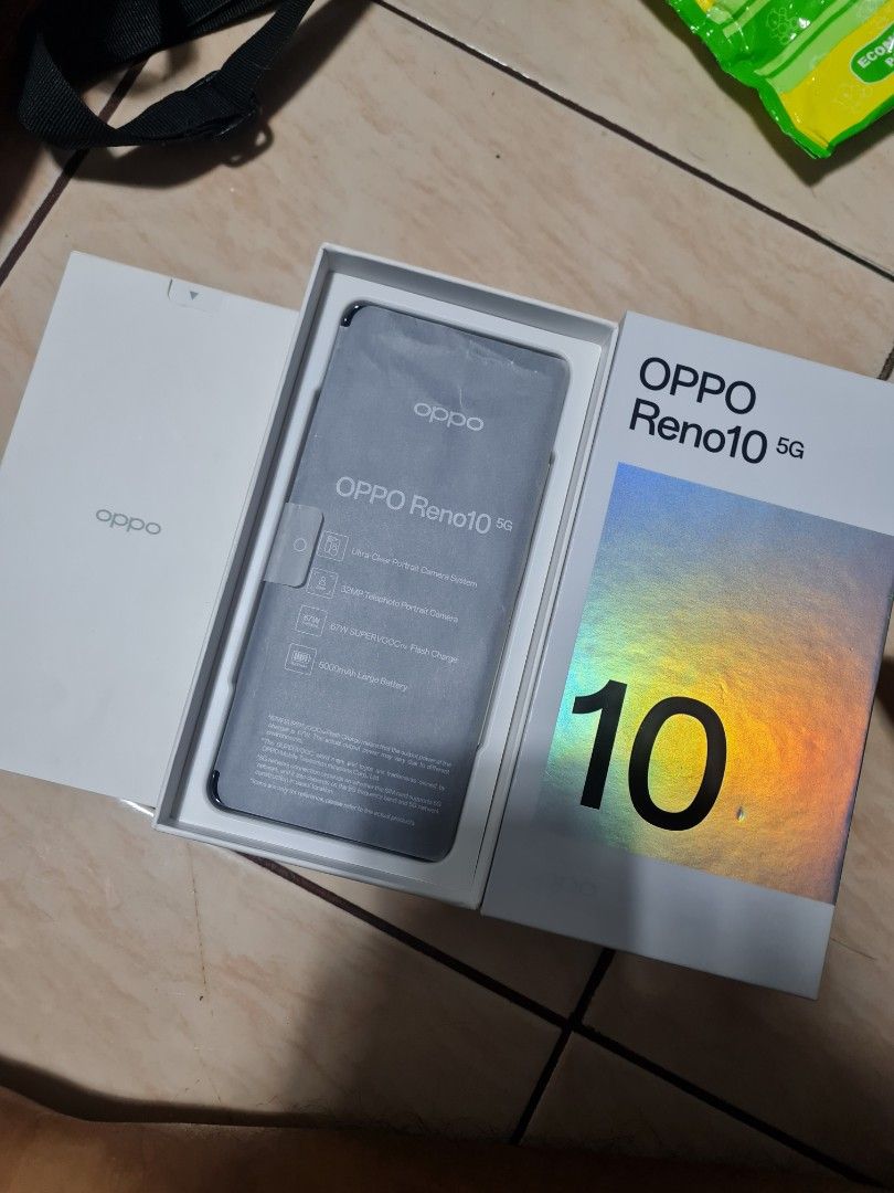 Reno 10 5g (Category: OPPO) located in Manila. Submitted by skychoochoo (Listing ID 1266155516, Image 2). Description: no issue wala pa 1 month 24k nabili 15k na lang good as new.