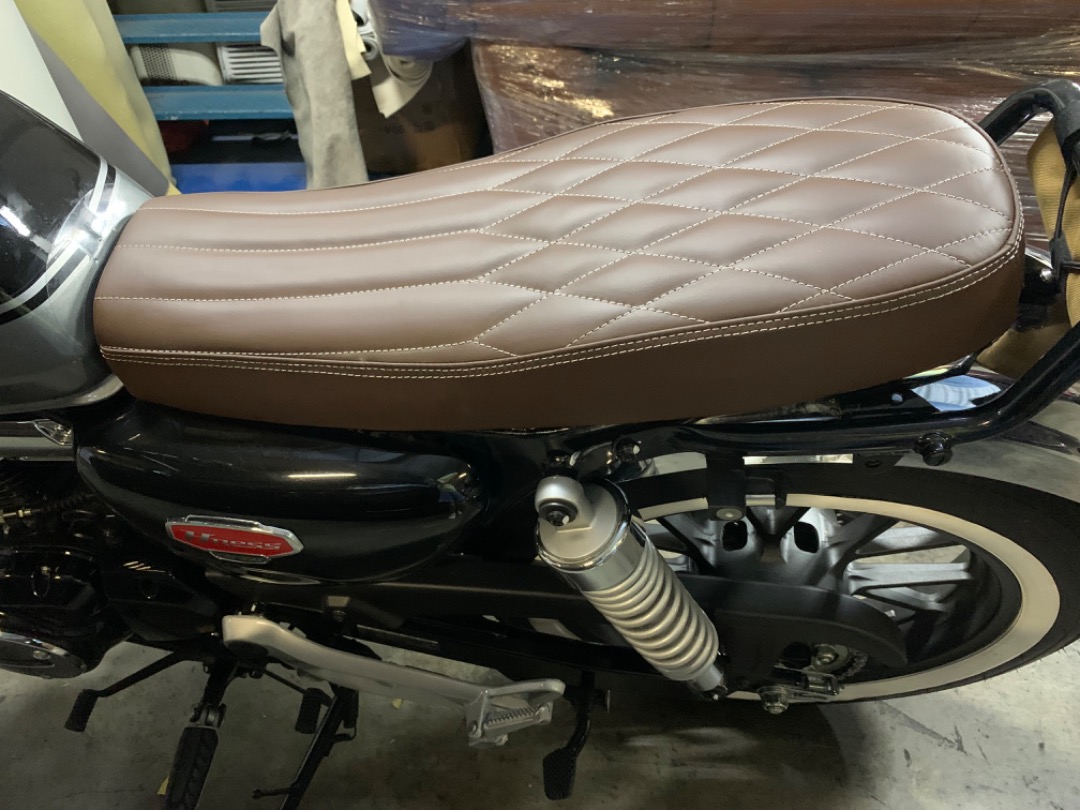 reupholster motorcycle seat near me