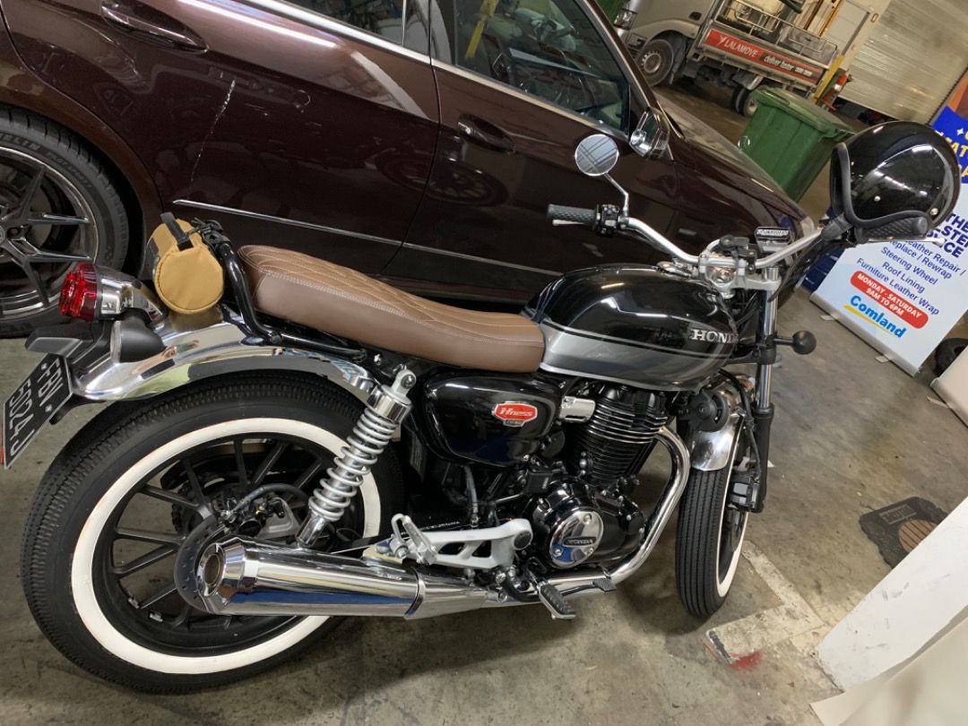 Reupholster motorcycle seat near me