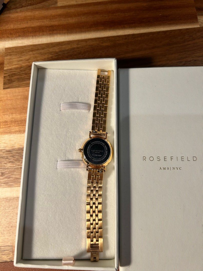 Rosefield 26mm Rose Gold Small Edit Watch with Extra Links and Box Water Resistant Women s Fashion Watches Accessories Watches on Carousell