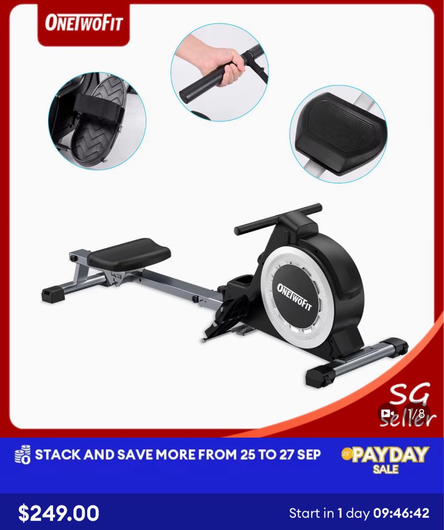 Rower and stepper, Sports Equipment, Exercise & Fitness, Cardio