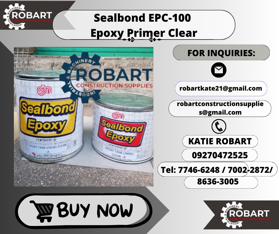 Sealbond EPC100 Epoxy Primer, Commercial & Industrial, Construction Tools & Equipment on Carousell