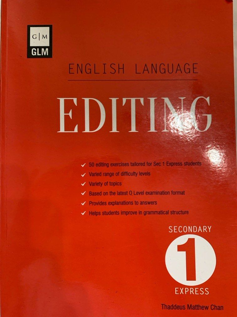 Sec 1 English Editing Assesment Book, Hobbies & Toys, Books & Magazines