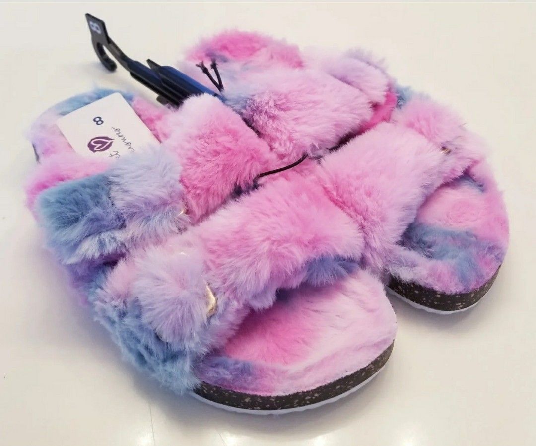 Secret treasures hotsell women's fur slide