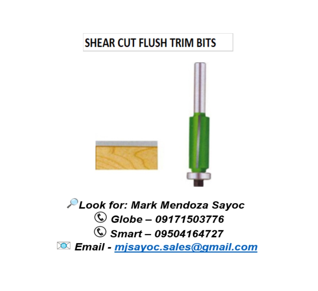 SHEAR CUT FLUSH TRIM BITS, Commercial & Industrial, Construction Tools