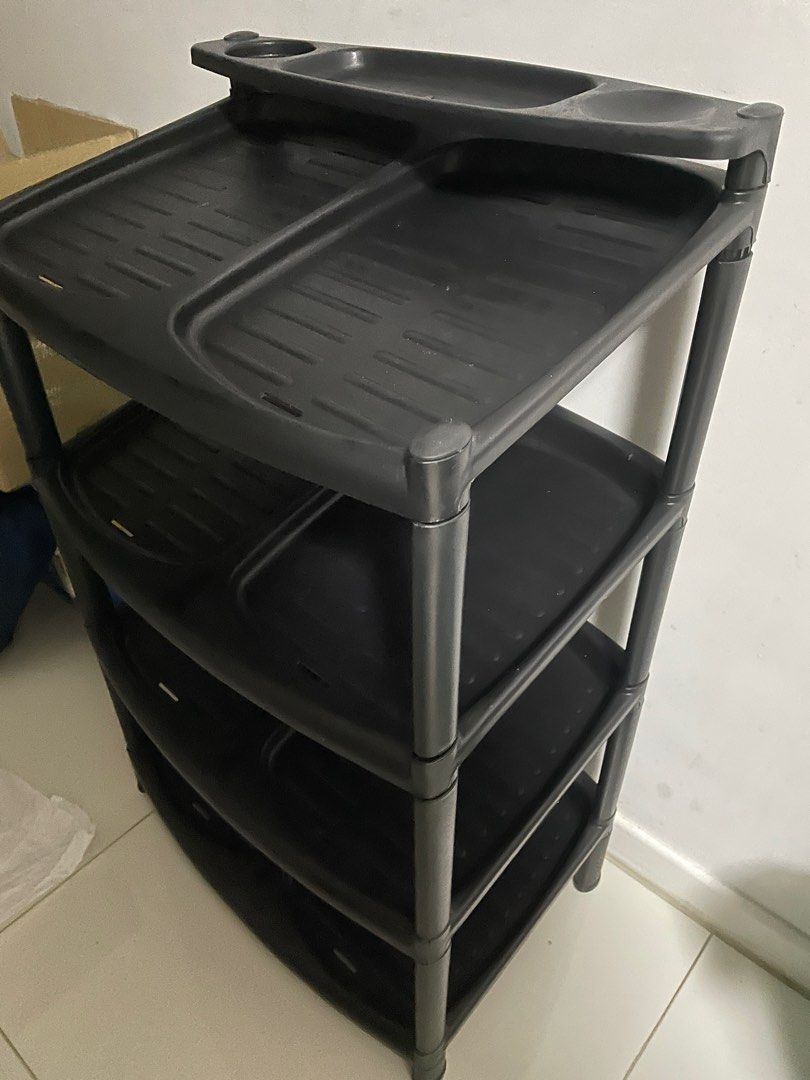 Shoes rack 4 tier, Furniture & Home Living, Furniture, Shelves ...