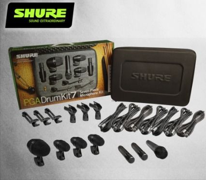 Shure PGADRUMKIT7 7 Piece Drum Microphone Kit Audio Microphones