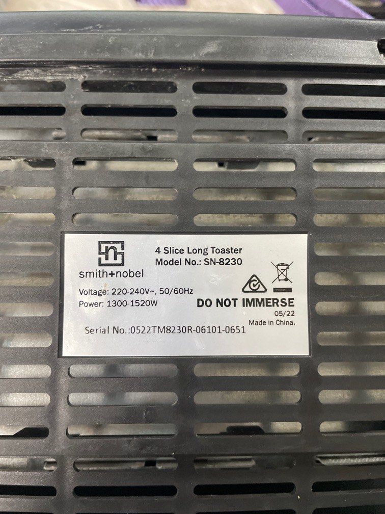 Smith + Nobel 4 Slice Long Toaster 220v, TV & Home Appliances, Kitchen