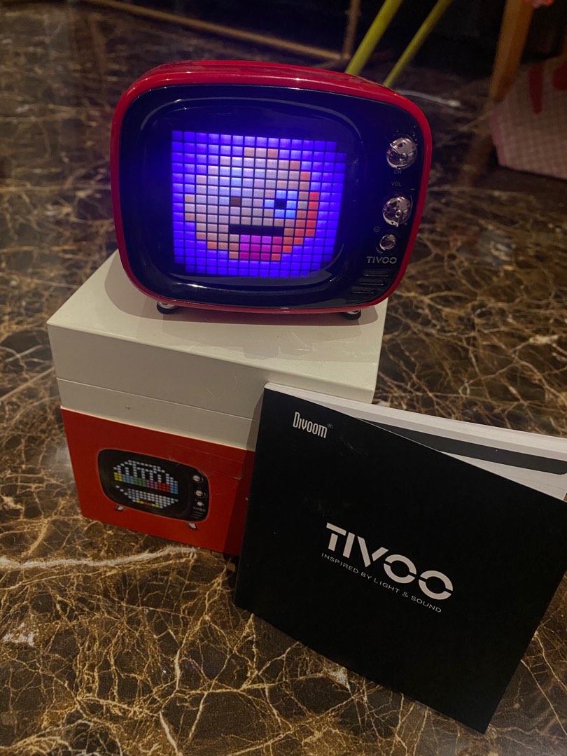 Speaker Divoom TiVo Smart Pixel Art Bluetooth, Elektronik, Audio di
