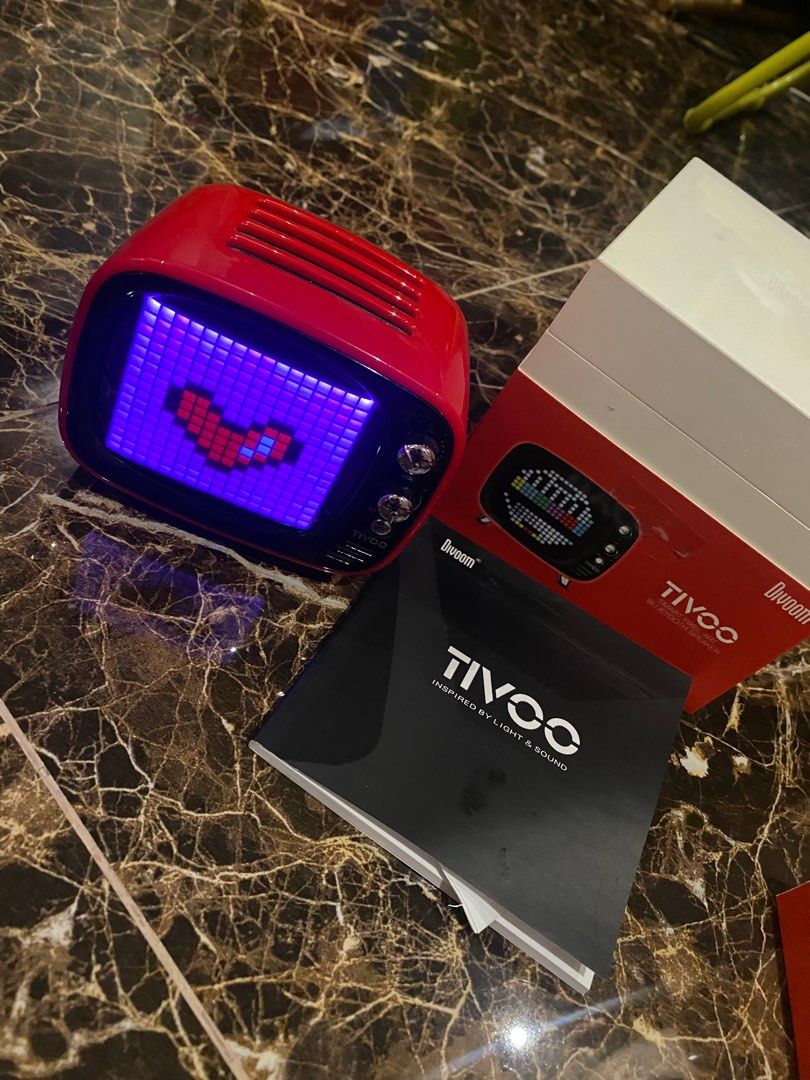 Speaker Divoom TiVo Smart Pixel Art Bluetooth, Elektronik, Audio di