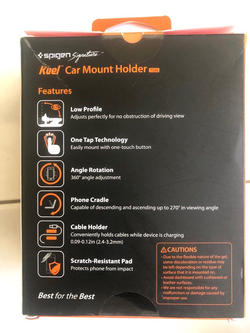 Spigen car mount holder, Mobile Phones & Gadgets, Mobile & Gadget Accessories, Mounts & Holders