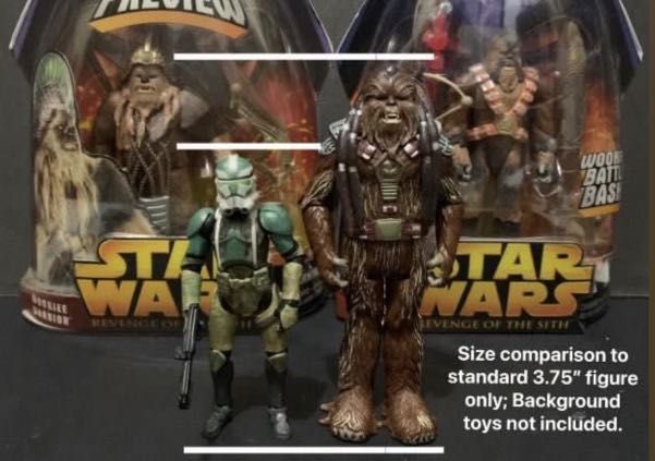 Tarfful Rots Star Wars Hasbro ROTS Battle of Kashyyyk Order 66 Rare Wookie Commander ...