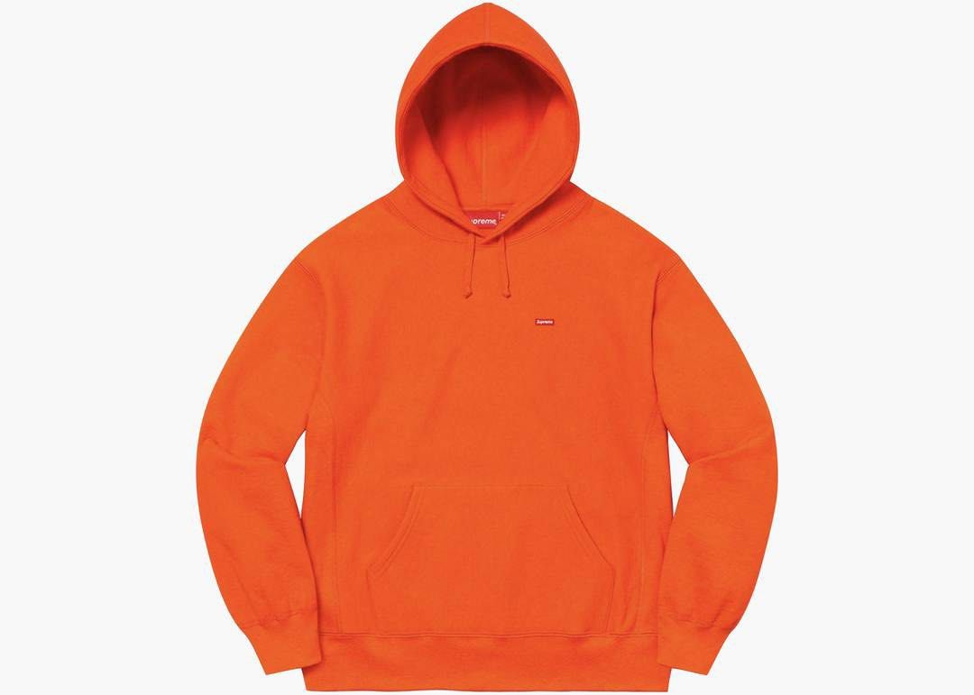 Supreme box logo hoodie orange sale