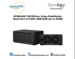 SYNOLOGY DS1823xs+ 8-bay DiskStation (up to 18-bay), Quad Core 2.2 GHz, 8GB RAM (up to 32GB)
