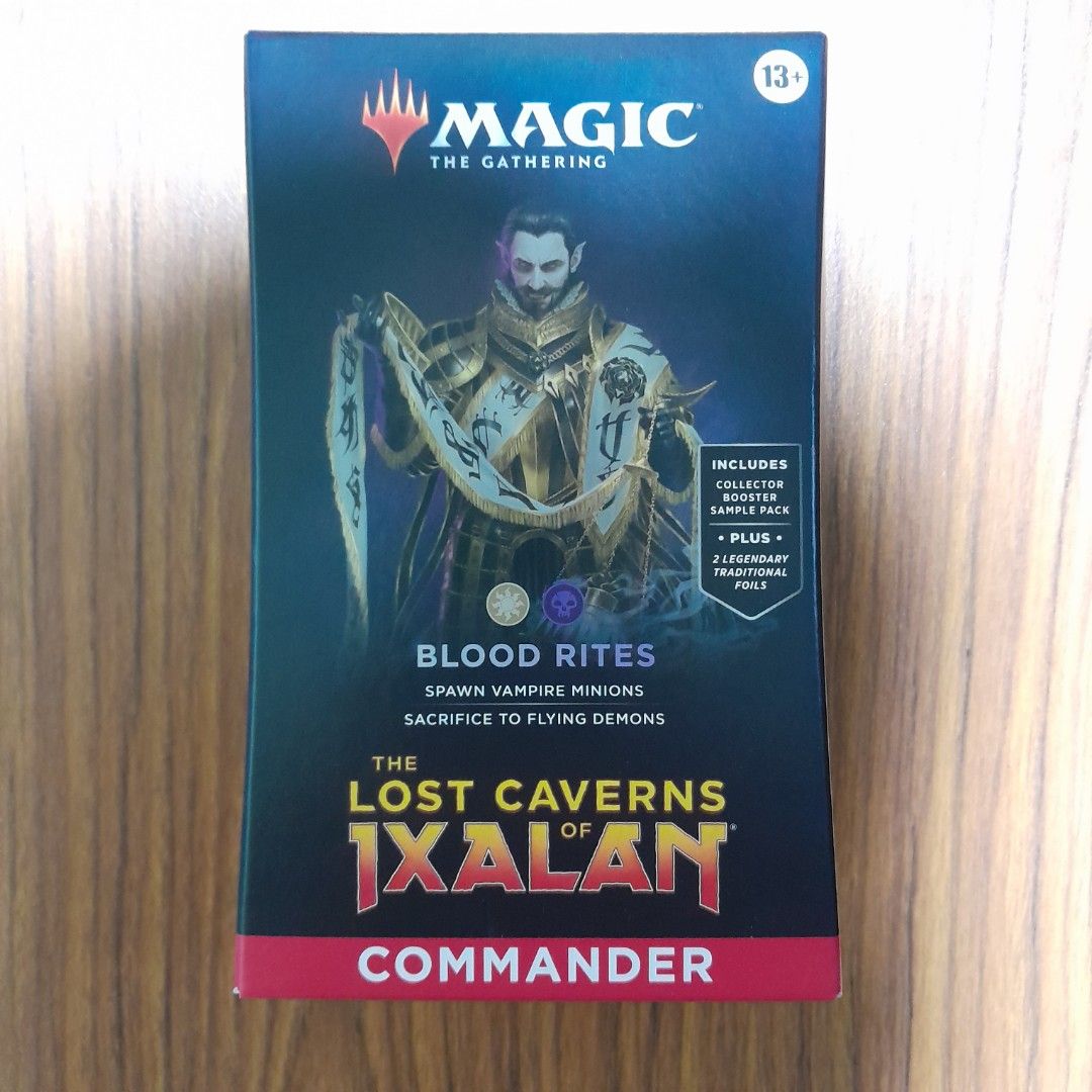 The Lost Caverns of Ixalan Commander Precon Blood Rites Sealed MTG, Hobbies  & Toys, Toys & Games on Carousell