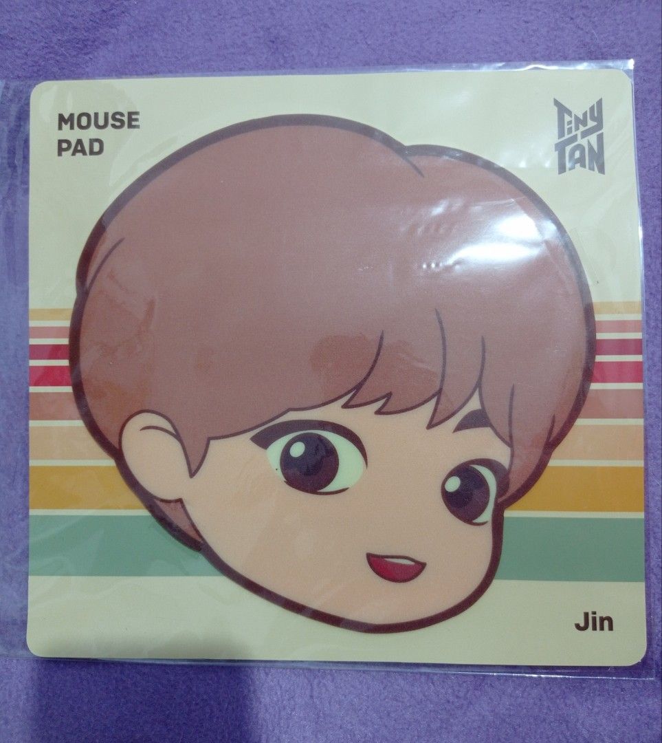 Tiny Tan JIN Mouse Pad (Category: Mouse & Mousepads) located in Tanza. Submitted by gratefuljam05 (Listing ID 1266111625, Image 1). Description: brand new, sealed Tiny Tan Jin (Dynamite) Mouse Pad RFS: need funds.