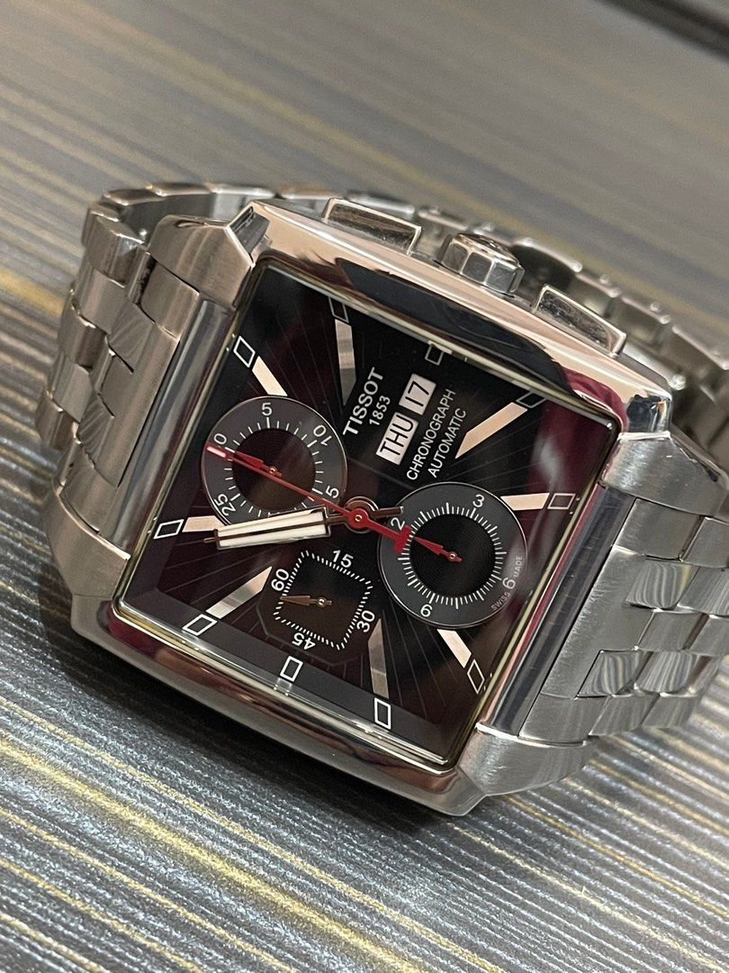 Tissot quadrato chrono valjoux outlet