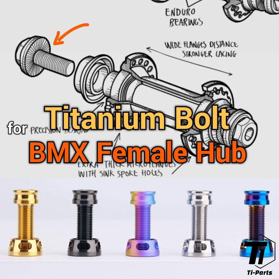 Titanium BMX Female Hub Bolt Anti Loose Washer Spacer KHE M10