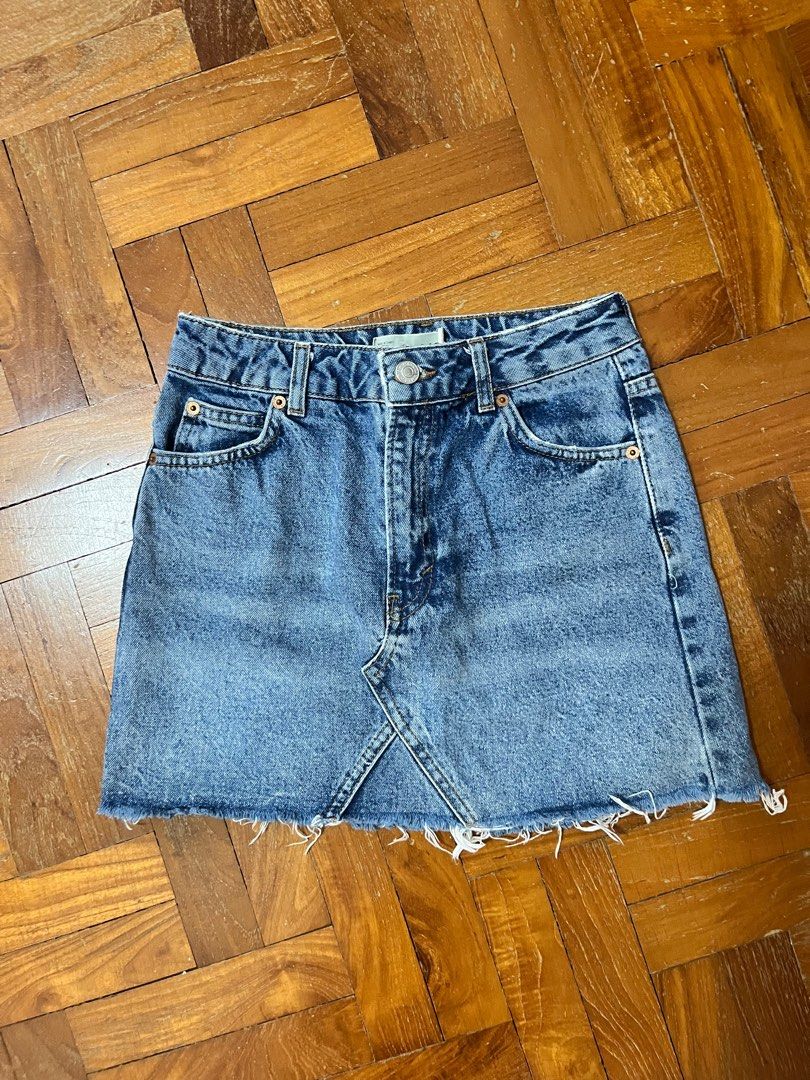 Jean skirt topshop online