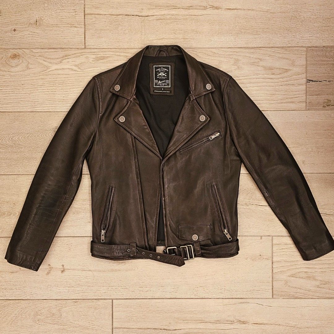 ジャケット・アウター TOUGH JEANSMITH XS lamb leather jacket 100% to charity: bauhaus TOUGH Jeansmith red 100%lambskin