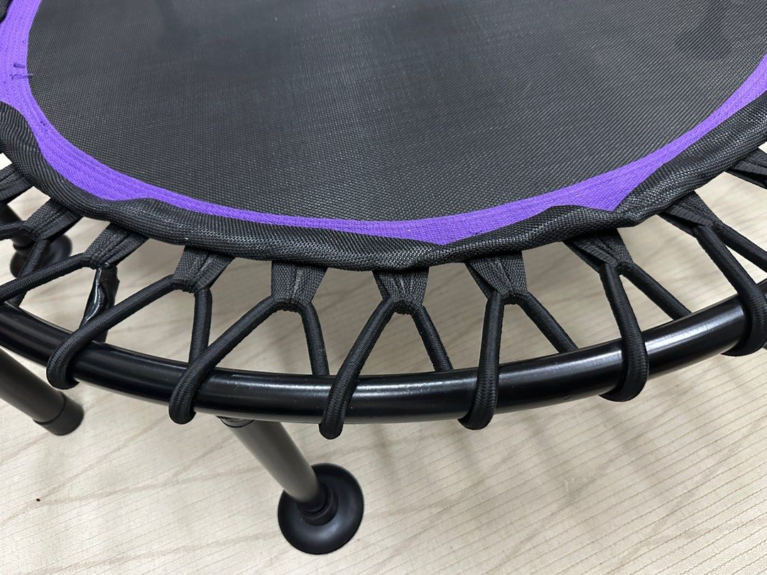 Adult trampoline with bar on sale