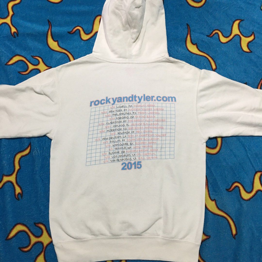 Tyler the creator x asap rocky white hoodie Men s Fashion Coats Jackets and Outerwear on Carousell