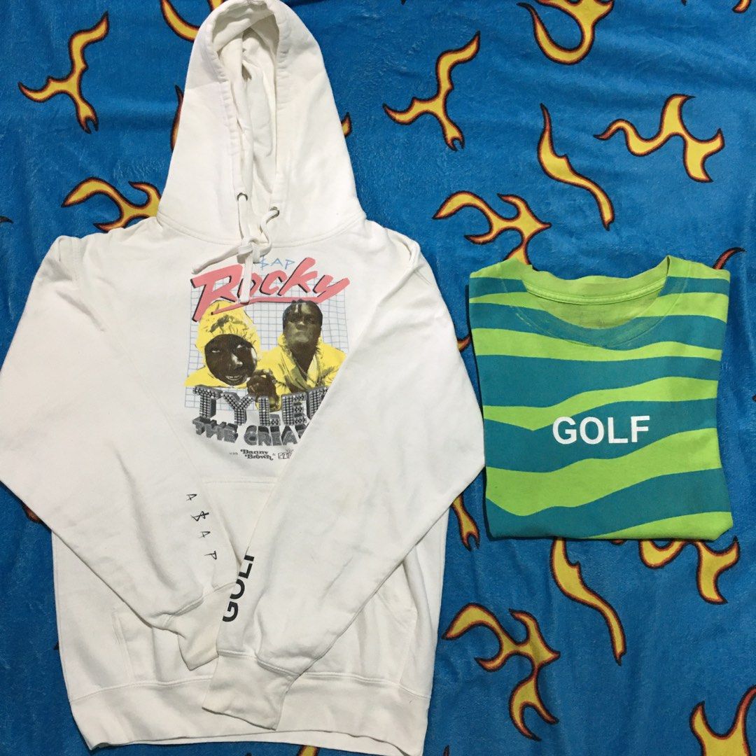 Tyler the creator x asap rocky white hoodie