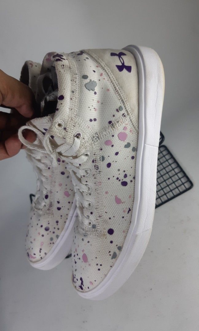 Under Armour Kickit2 Splatter Mid Athletic Shoes size 36 5 Fesyen