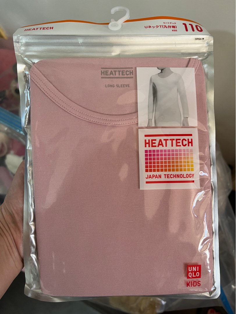 Uniqlo Heattech long Sleeves undershirt for girls, Babies & Kids